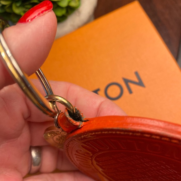 Louis Vuitton Orange Vernis Leather Trunks and Bags Keychain or Bag Charm - Picture 5 of 6